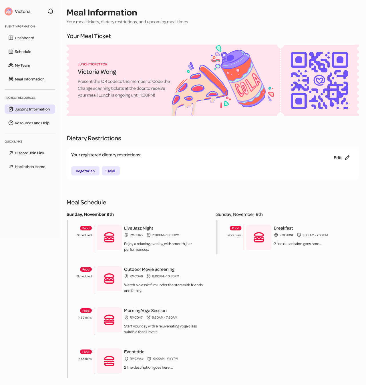 Hack the Change hackathon management tool